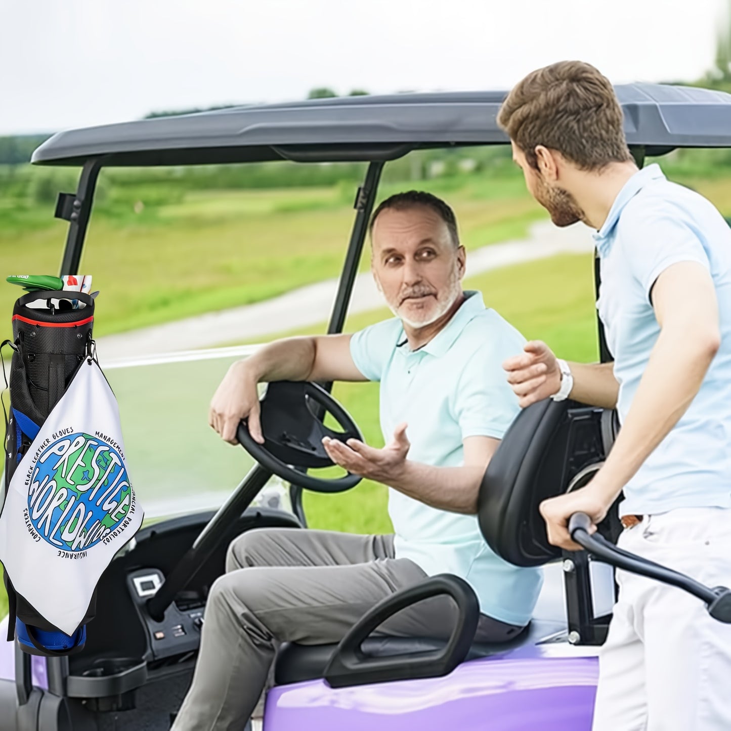 Prestige Worldwide Cartoon Microfiber Premium Golf Towel