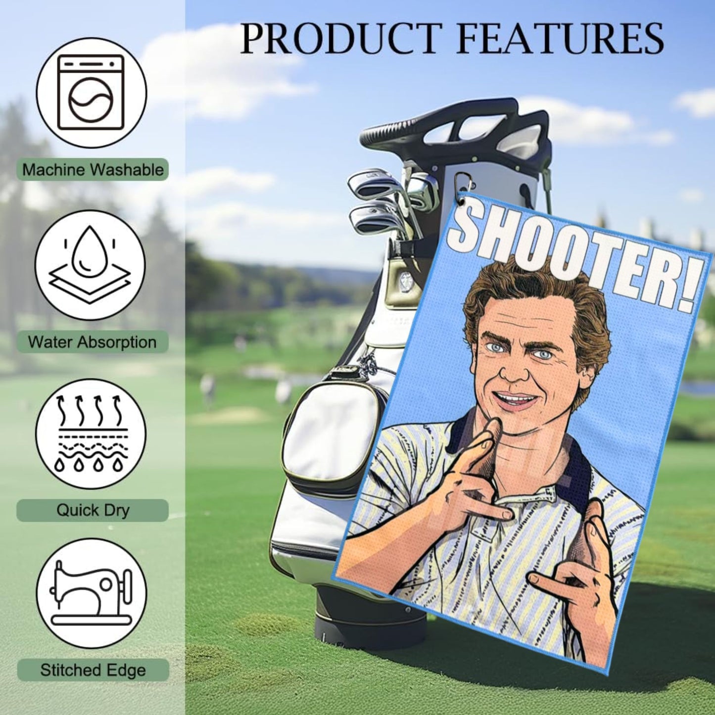 Shooter Premium Golf Towel