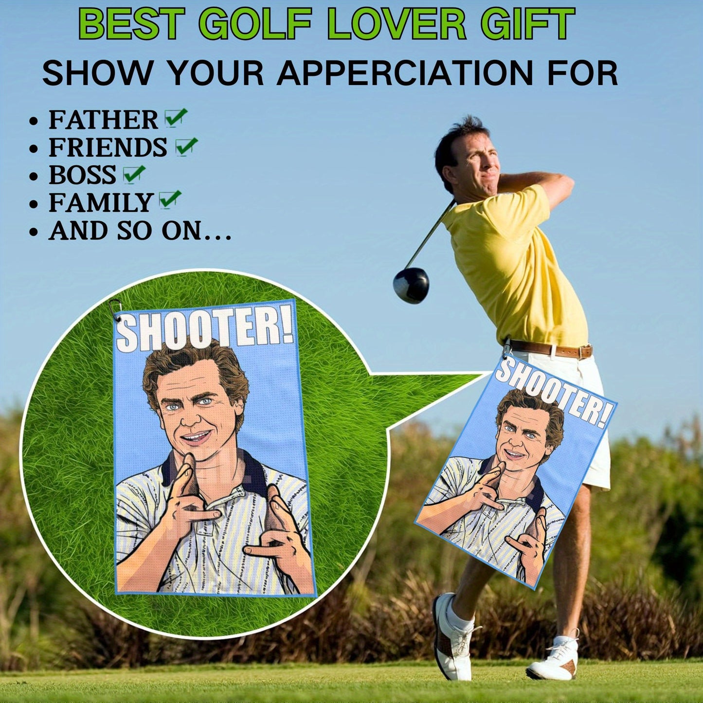 Shooter Premium Golf Towel