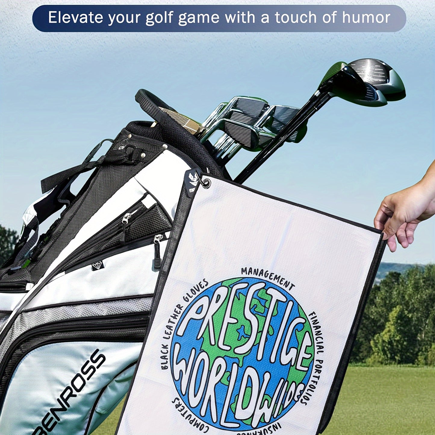 Prestige Worldwide Cartoon Microfiber Premium Golf Towel